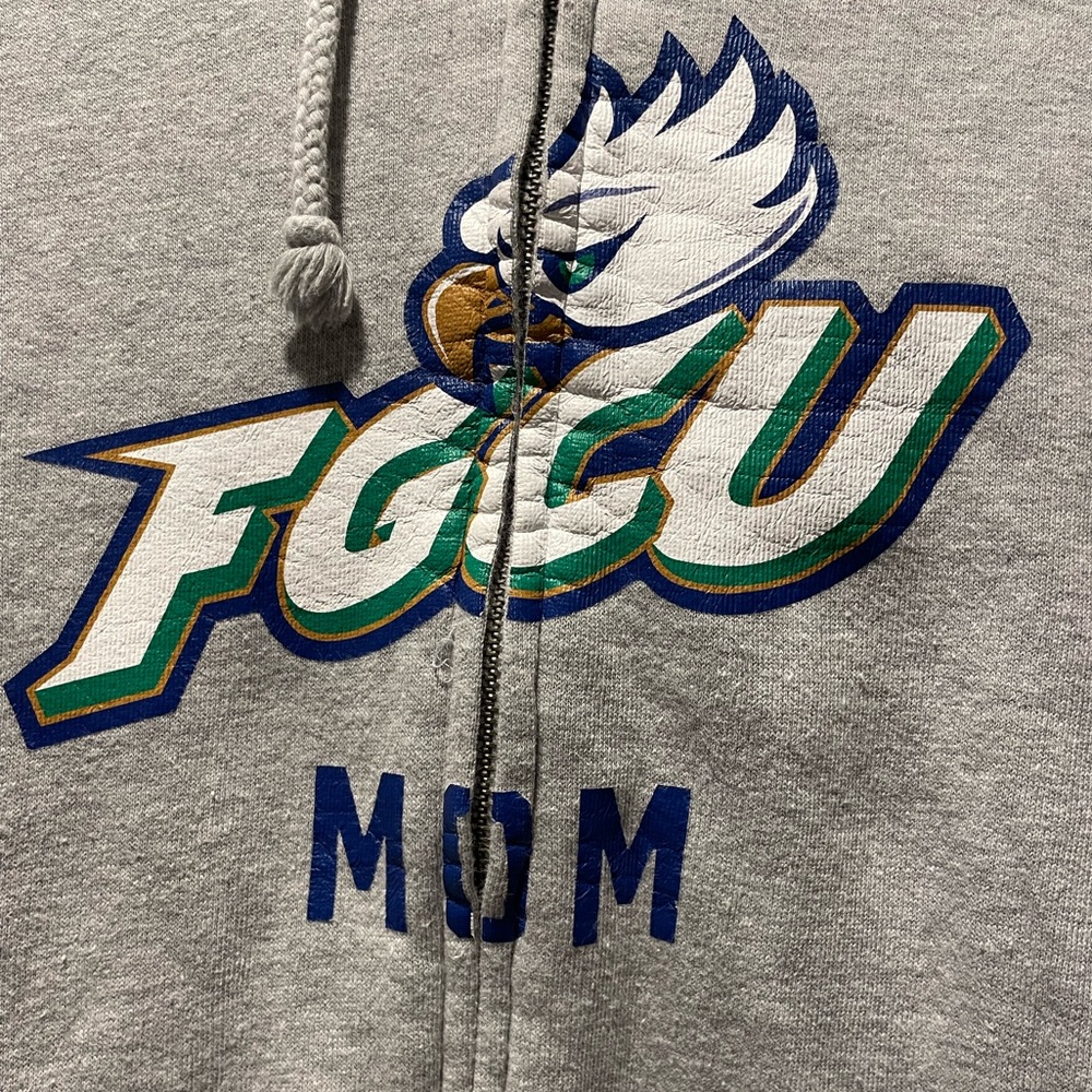 Florida Gulf Coast University Mom Hooded Sweatshirt, Gray Ladies 2X Full Zip